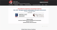 Desktop Screenshot of globalsalesscienceinstitute.org