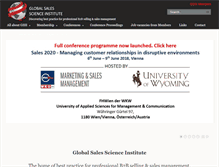 Tablet Screenshot of globalsalesscienceinstitute.org